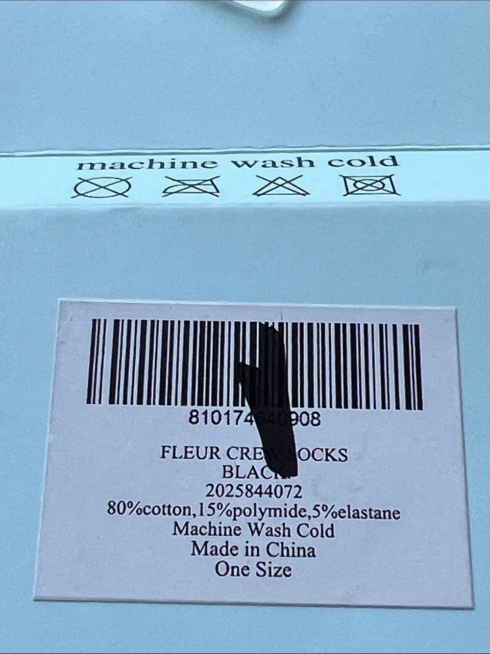 Stems Fleur Cotton Blend Crew Socks
